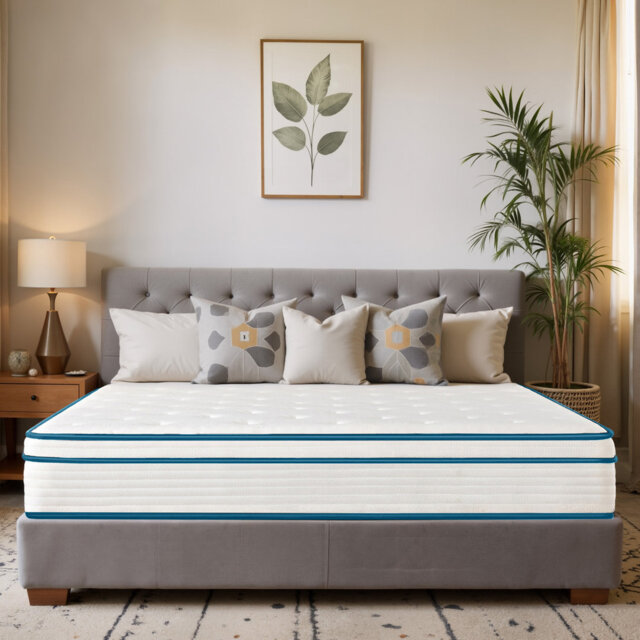 Luxury Large Double Mattress with 26cm Depth - Medium Firm Pocket Springs, Rolled & Compressed for Easy Transport, Choose from 1.35, 1.5 or 1.8 Metre