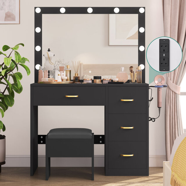 Aimara Dressing Table with Mirror
