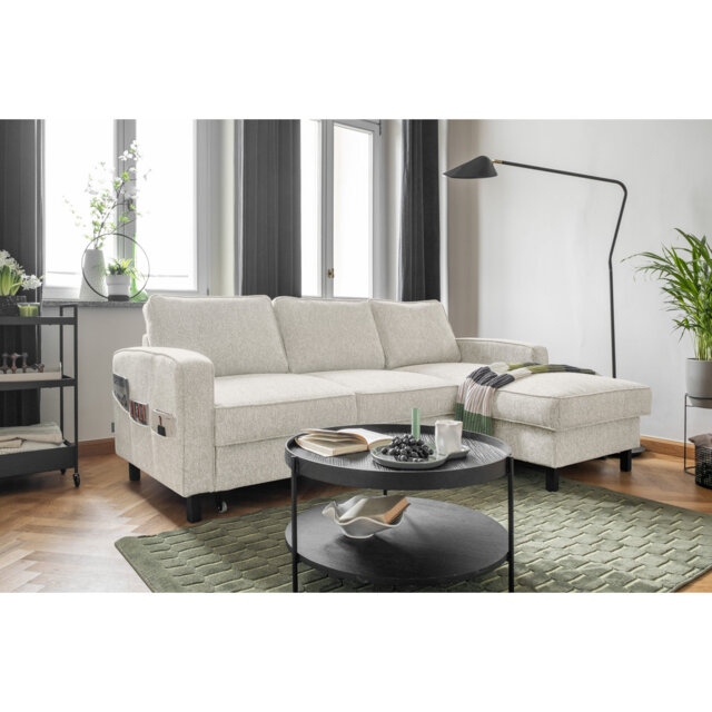 Molly Upholstered Corner Sofa Bed