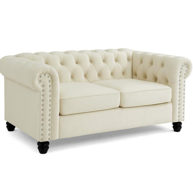 Chesterfield Sofa Black Velvet