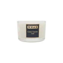 Green Tomato Leaf Scented Jar Candle with Glass Holder
