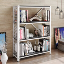 121.92cm H x 91.44cm W Steel Etagere Bookcase