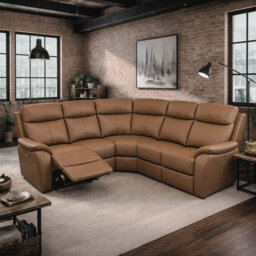 Windsor Powerglide Power Recliner Real Leather 2C2 Corner Sofa With USB Charging