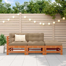 Sectional Sofa Units Solid Pine Wood Outdoor Garden Seating Modular