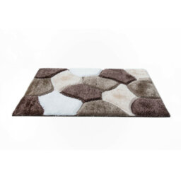 Caylin Handmade Shag Brown/White Rug