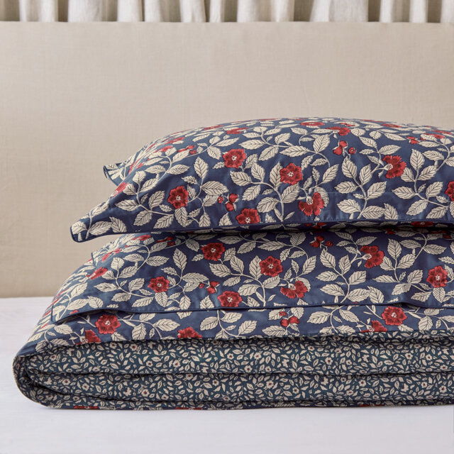 Grove Floral Cotton Duvet Cover Set