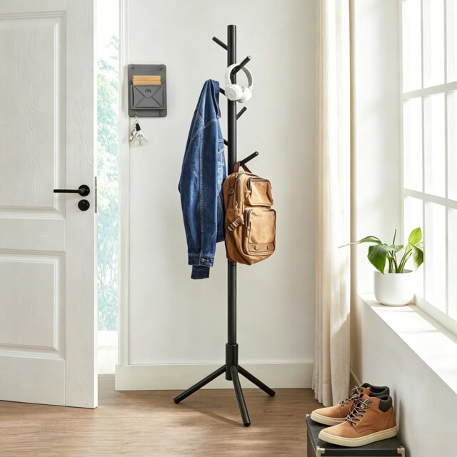 Freestanding 8 - Hook Coat Rack