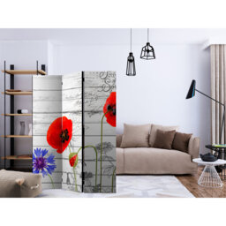 Hailye 135cm W x 172cm H 3 - Panel Solid Wood Folding Room Divider