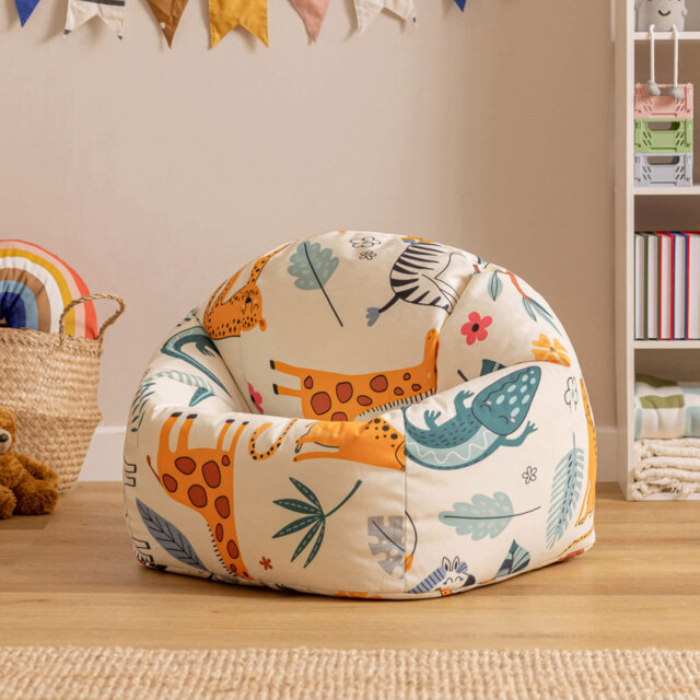 Kids Rainbow Print Classic Bean Bag