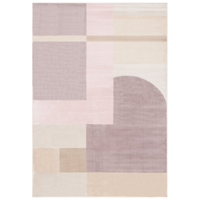 Shreya Hooked Beige/Pink Rug