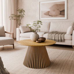 MISTY coffee table with slatted base