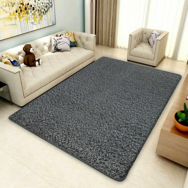 Living Room Rugs Non Slip Super Soft Shaggy Deep Pile Thick Rugs Hallway Runners Large Floor Mat Non Shedding Carpets