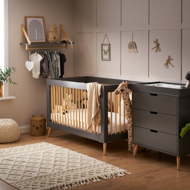 Maya Cot Bed 2 Piece Nursery Furniture Set
