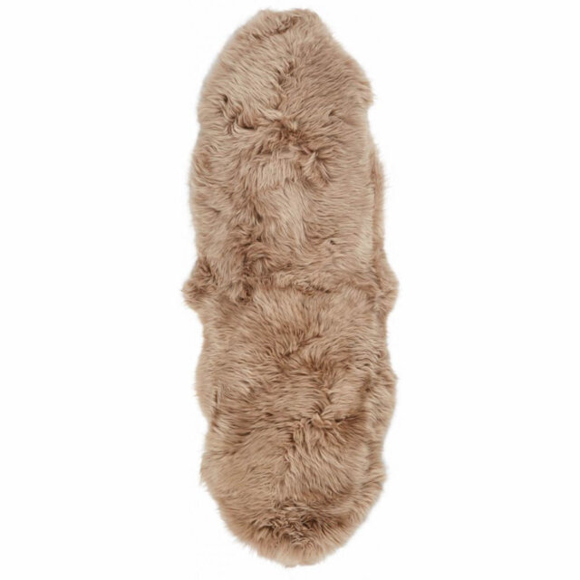 New Zealand Double Sheepskin Light Brown Rug