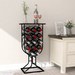 Allyzon 14 Bottle Floor Wine Bottle Rack in