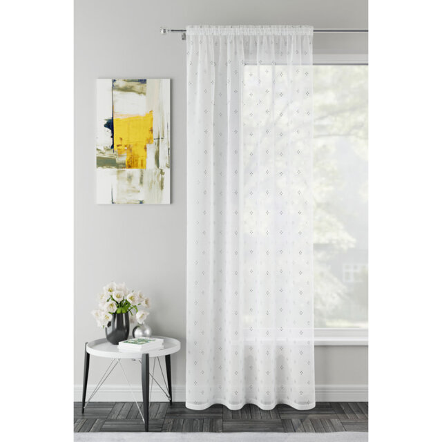 Motyka Sheer Curtain Single Panel