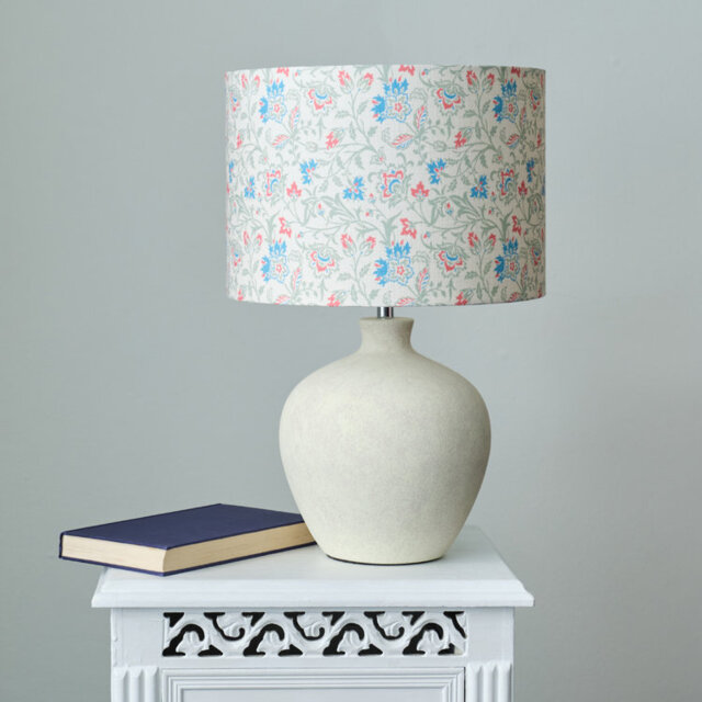 21cm H Cotton Drum Lamp Shade ( Clip On )