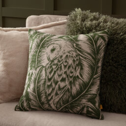 Albus Polyester Cushion Abstract Square Cushion