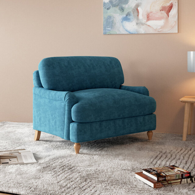 Sadorus 118.5cm Wide Tufted Armchair