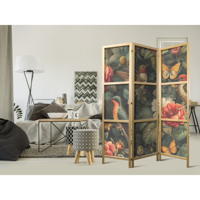 1710cm H Solid Wood Folding Room Divider