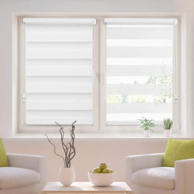 Tiverton Zebra Day and Night Room Darkening Roller Blind
