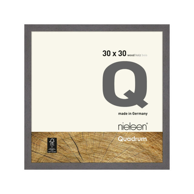 nielsen Quadrum Wooden Picture Frame With Glass Front