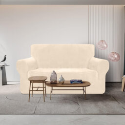 Leather Box Cushion Sofa Slipcover