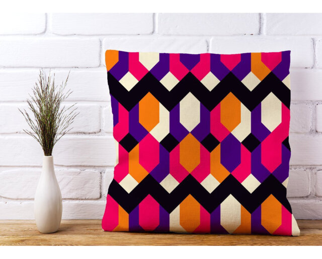 Woodbine Coloured Abstract Scatter Cushion with Filling