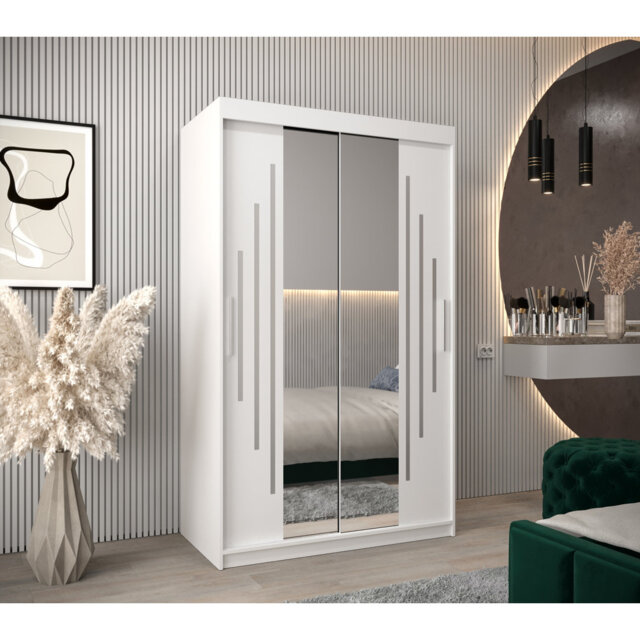 Abdurrahmaan 2 Door Manufactured Wood Wardrobe