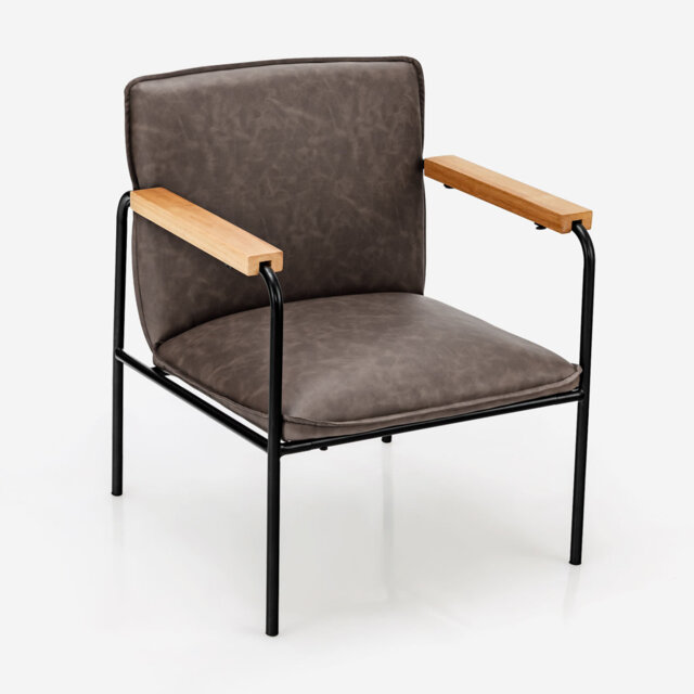 Marsworth Faux Leather Armchair