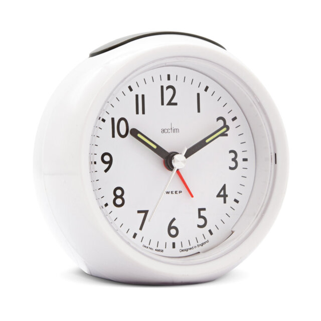 Quartz movement / Crystal Alarm Tabletop Clock in Gold