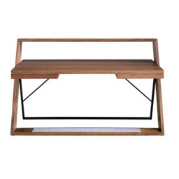 Walnut steel desk