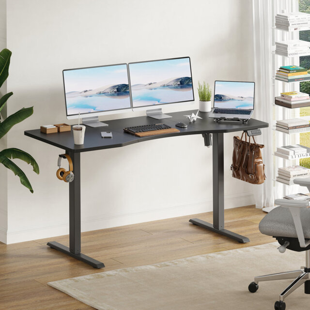 Dulane Adjustable Metal Base Standing Desk