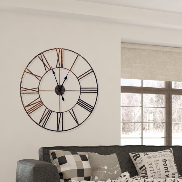 Greig Vintage Roman Iron Wall Clock
