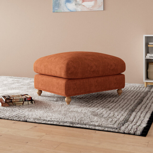 Velvet Ottoman