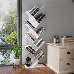 Troy 127cm H x 40cm W Geometric Bookcase