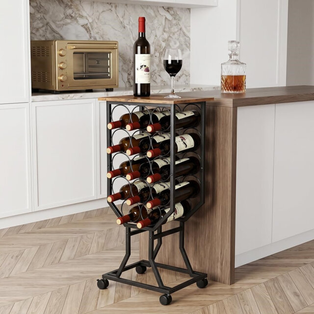 Wine Bottle Rack Brown