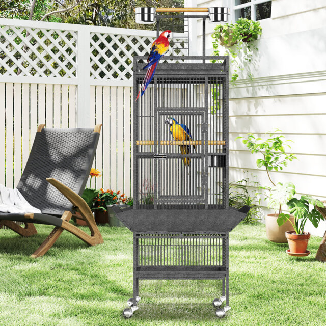 156.3cm Steel Floor Bird Cage