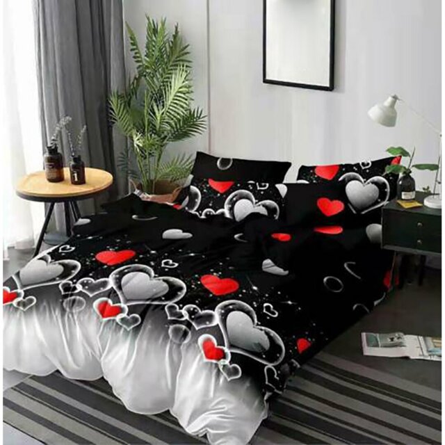 Chokio Polyester No Pattern Duvet Cover Set with Pillowcases Included
