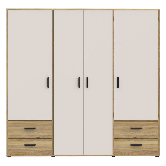 Mokkaro Manufactured Wood Wardrobe