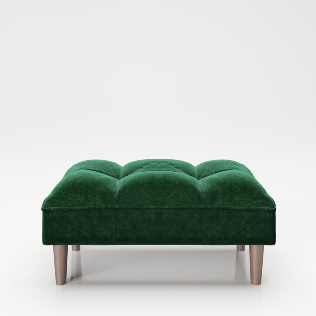Scarlett 88cm Wide Tufted Rectangle Solid Colour Cocktail Ottoman