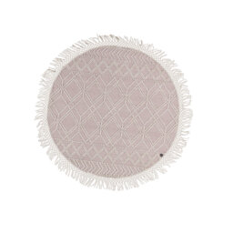 This handmade Rug is made from virgin wool and cotton in pink