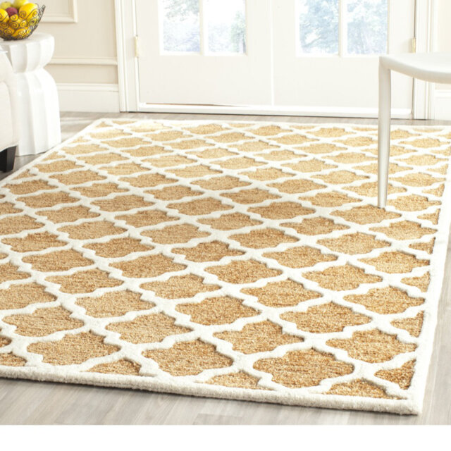 SantaClara Handmade Tufted Cotton Brown Rug