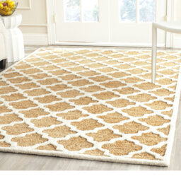 SantaClara Handmade Tufted Cotton Brown Rug