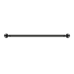 Gretna Steel Adjustable 76cm to Curtain Pole Set