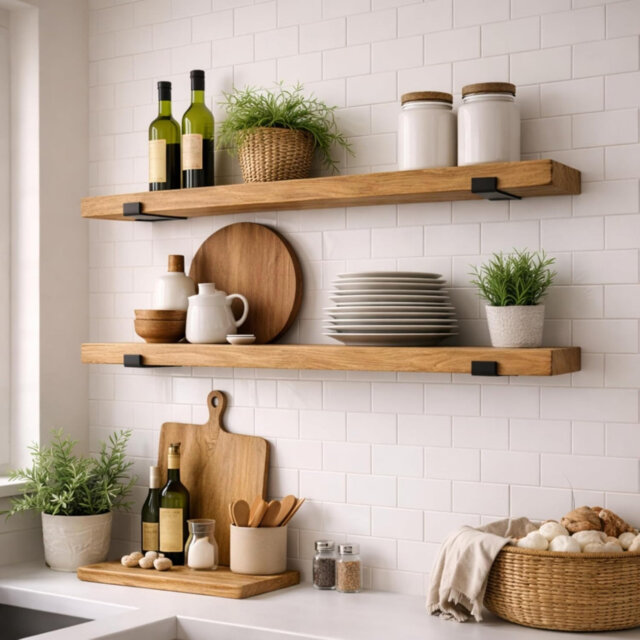 4.5cm H x 50cm W Solid Wood Bookcase
