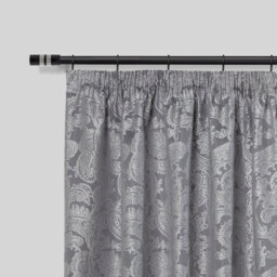 Diamante Chrome Stainless Steel Adjustable 120cm to 210cm 2cm Single Curtain Pole