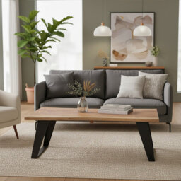 Surax Acacia Wood Coffee Table