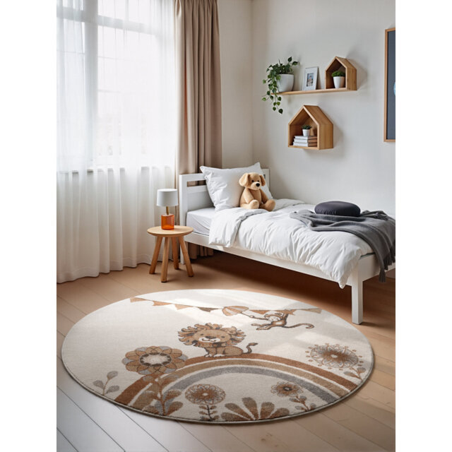 Villeroy & Boch - Boho Kids Rug Roar like a Lion, Children's Rug Kids Room, Toddler Rug, Soft Rug Animal Motive, Playroom Rug