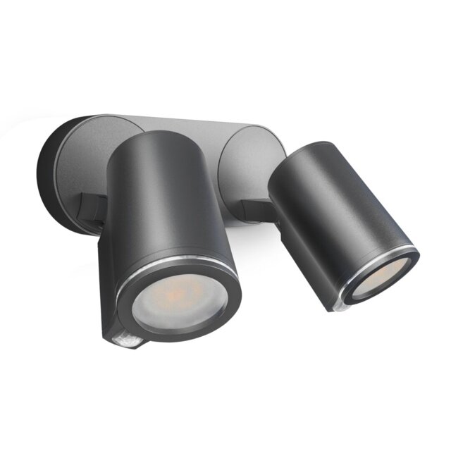 LED Outdoor Flood Light Spot DUO S Anthracite Motion Sensor Double Head Adjustable